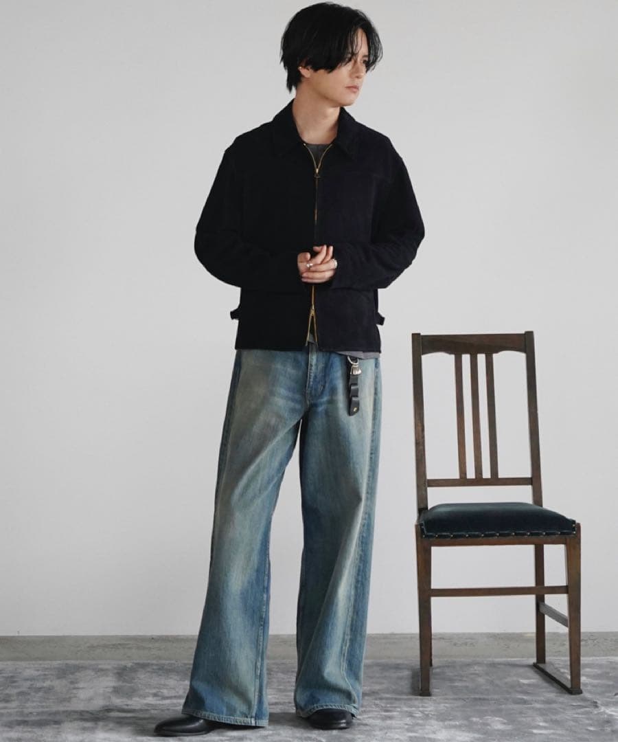 ジャケット・アウター LIDNM Goat Suede Sports JKT