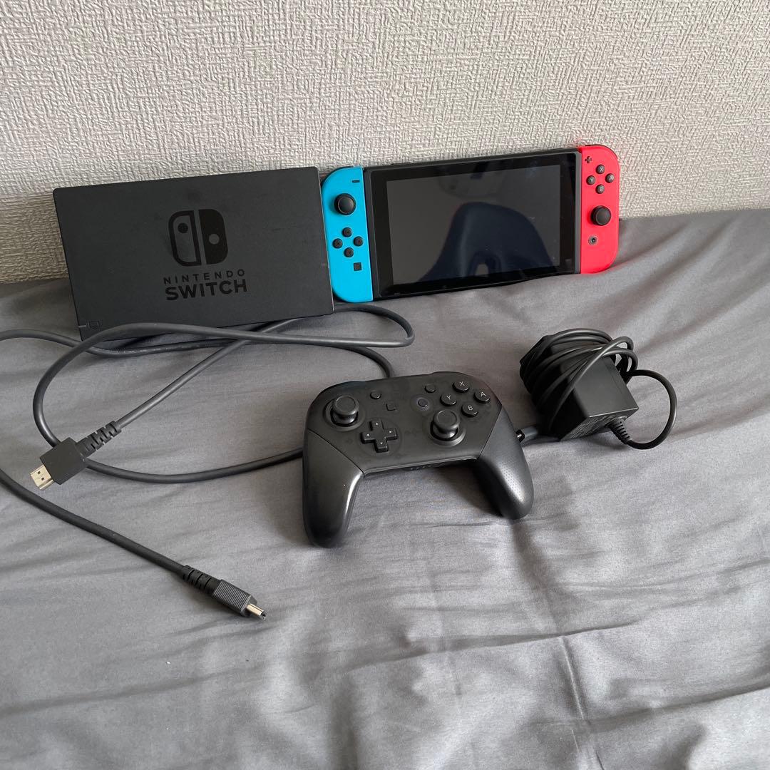 Switch本体 赤／青 プロコンセット