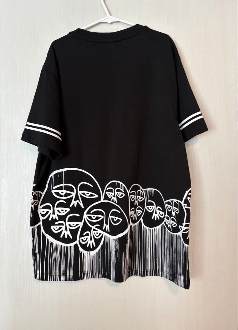 美品　Haculla ハキュラ Faces Motif Tシャツ M 黒 完売品