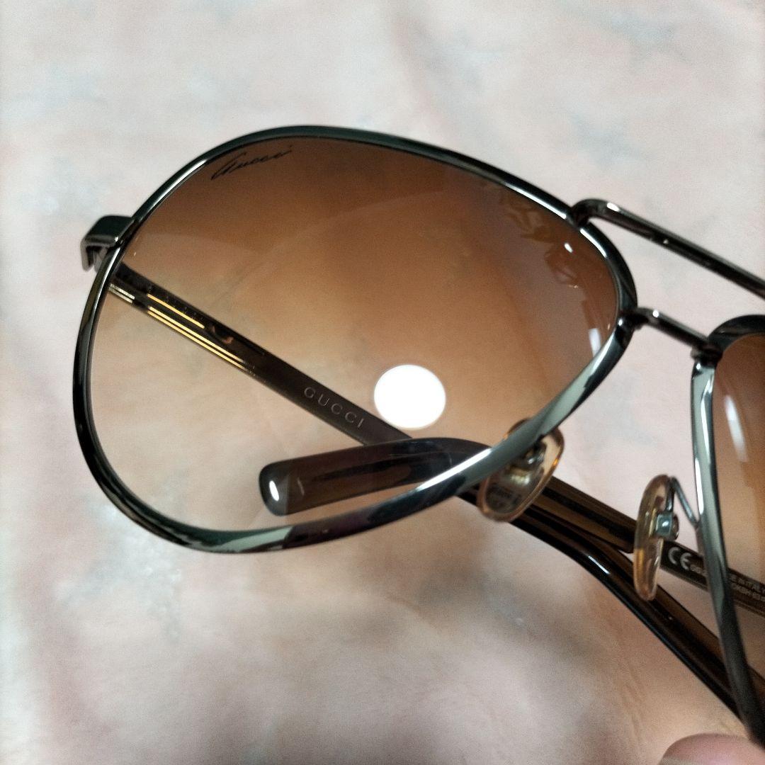 GUCCI　希少　アビエーター　サングラス　ブラウン　グラデーション　フルセット