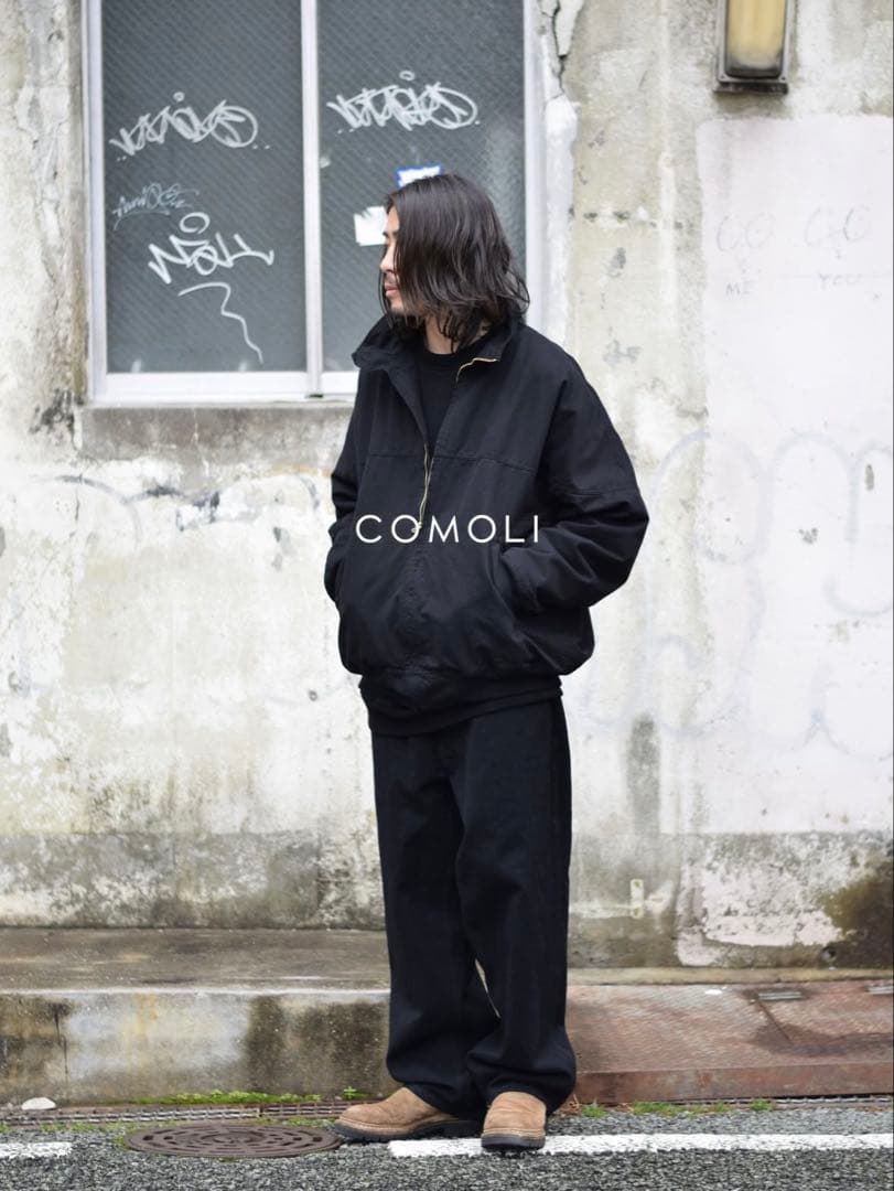 COMOLI ポストワークツイル キャップショルダーブルゾン