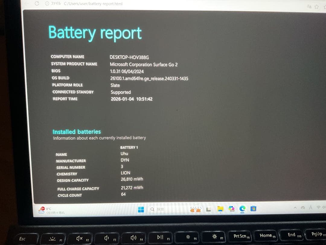 Windowsタブレット本体 Surface Go2 LTE m3 8g 256g Office 2024