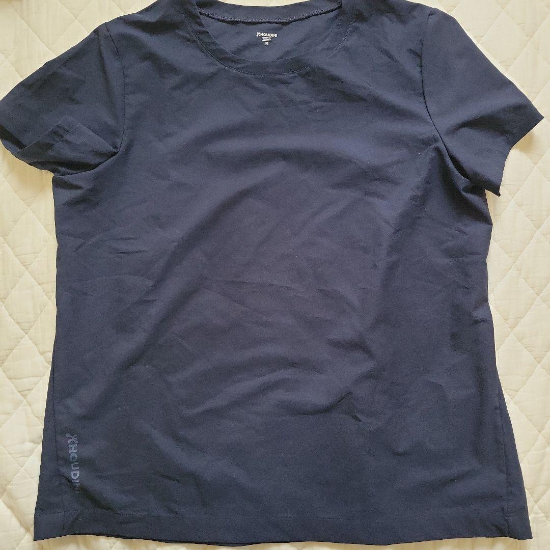 試着のみ　フーディニ　Houdini ネイビー カバーTシャツ
