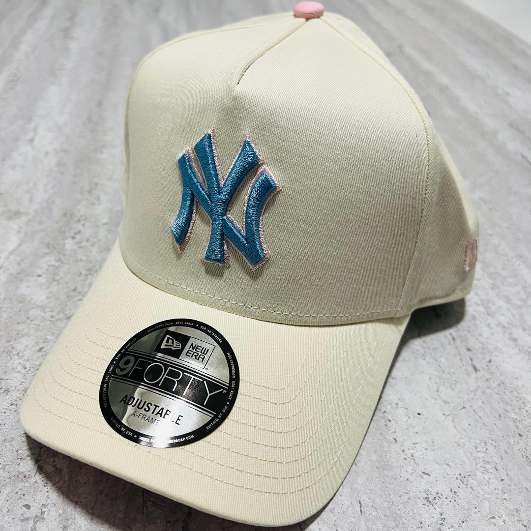 新作 海外限定 NY ヤンキース ニューエラ ピンク pink ツートン