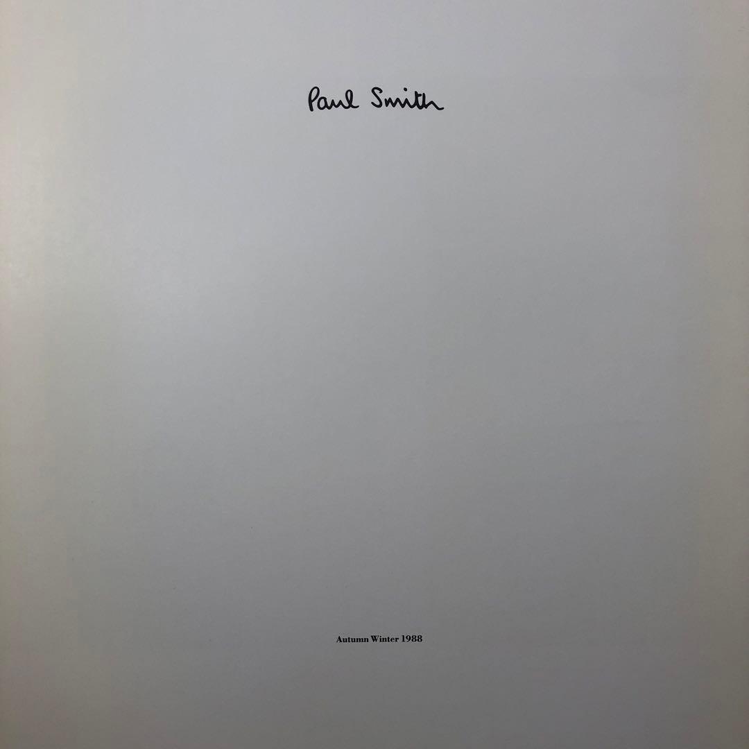 ポール・スミス　1988年秋冬コレクションカタログ　Paul Smith