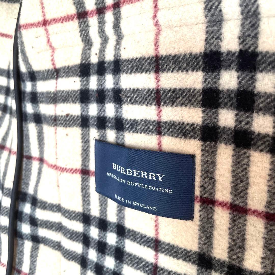 BURBERRY LONDON ダッフルコートBLACK ノバチェック柄