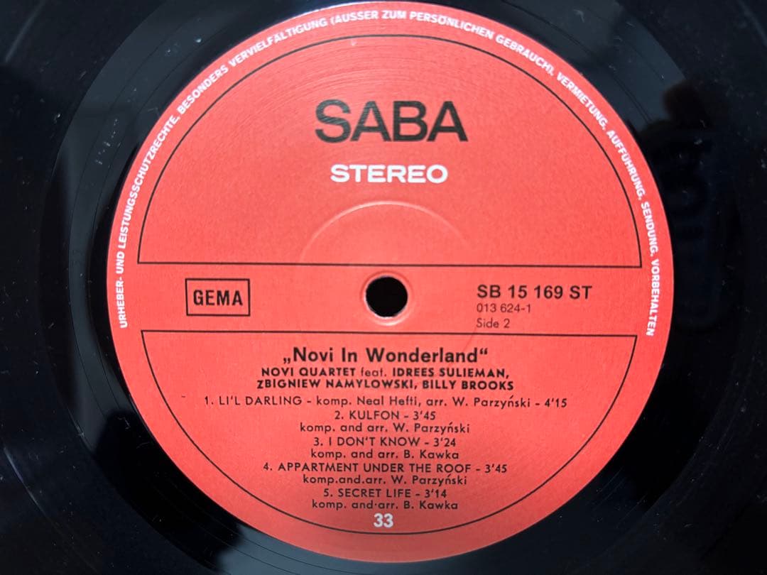 Novi in Wonderland ジャズアルバム