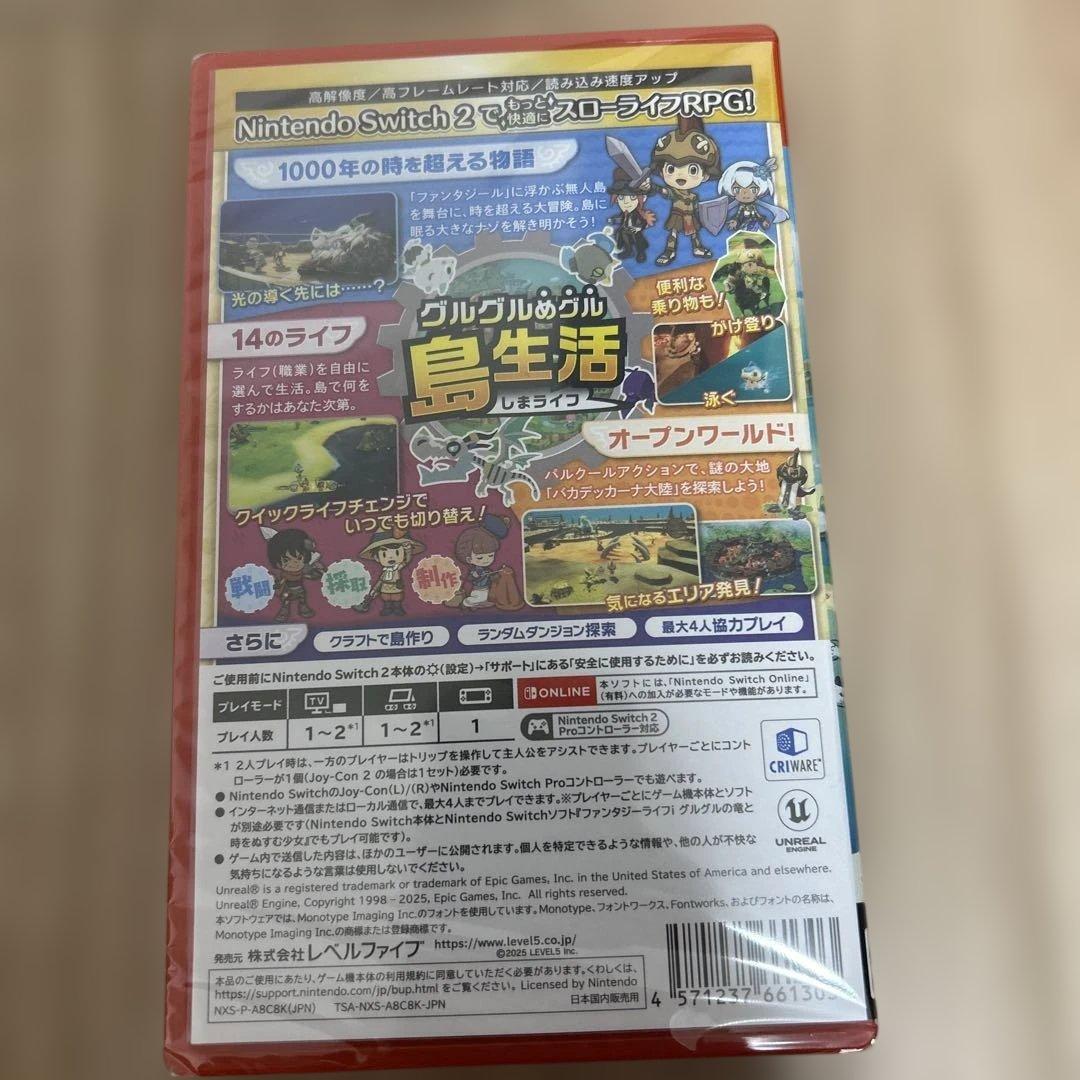 ファンタジーライフアイ　グルグルの竜と時を盗む少女　Switch2