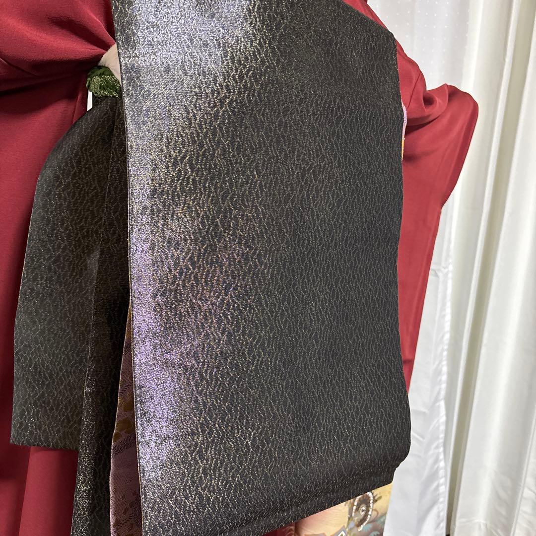 晴れの日を雅やかに彩る　未使用級の正絹振袖フルセット　身丈163 裄67