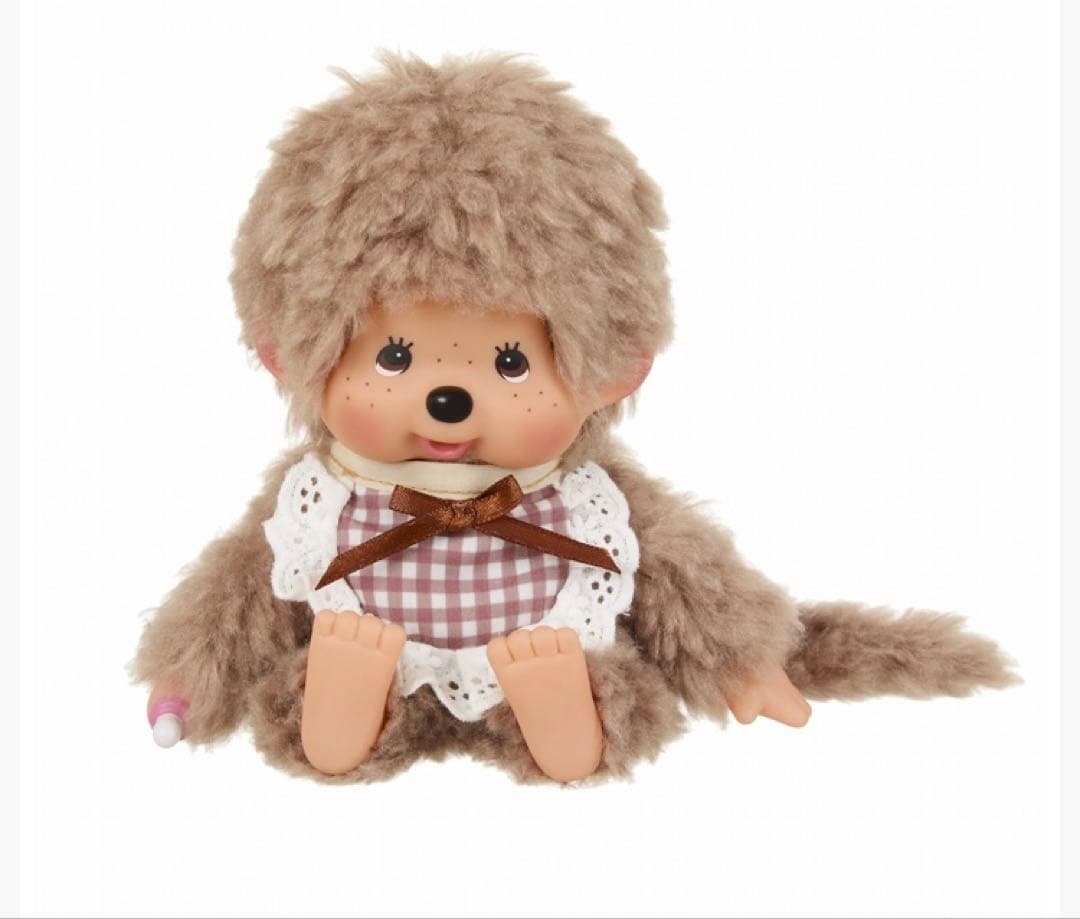 もこもこスウィートブラウン　モンチッチ　ブラウン ピンク 2体セット