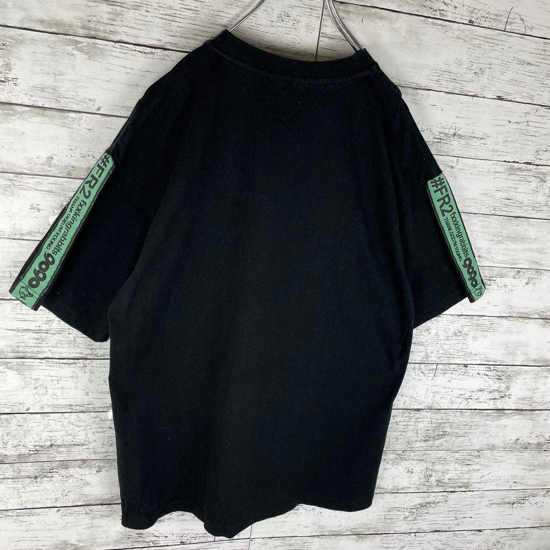【希少XLサイズ】FR2×9090コラボ☆サイドライン テープ 即完売 Tシャツ