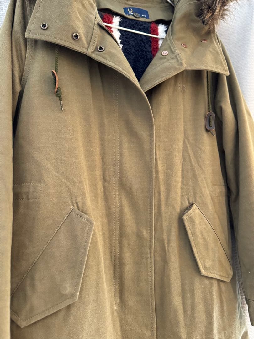 ＊FRED PERRY ＊ フレッドペリー　モッズコート　ライナー付き　カーキ