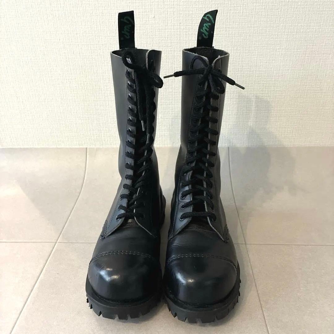 美品 ゲッタグリップ♡14ホール レースアップブーツ イングランド製 ブラック