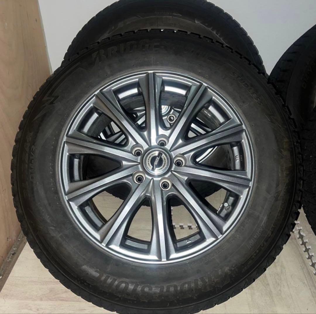 配送無料　【ほぼ新品】BRIDGESTONE スタッドレスタイヤ　21年製
