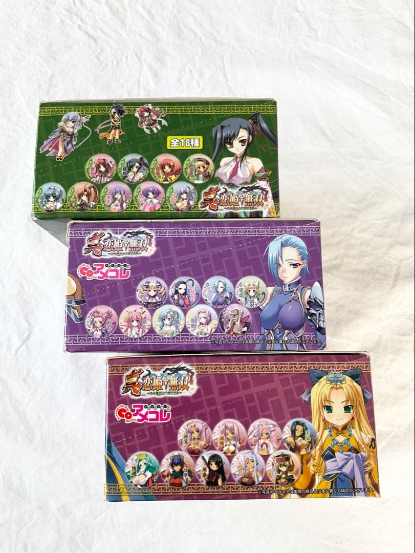 新品 3箱セット メダルコレクション アメコレ 真・恋姫無双 第1、2、3弾