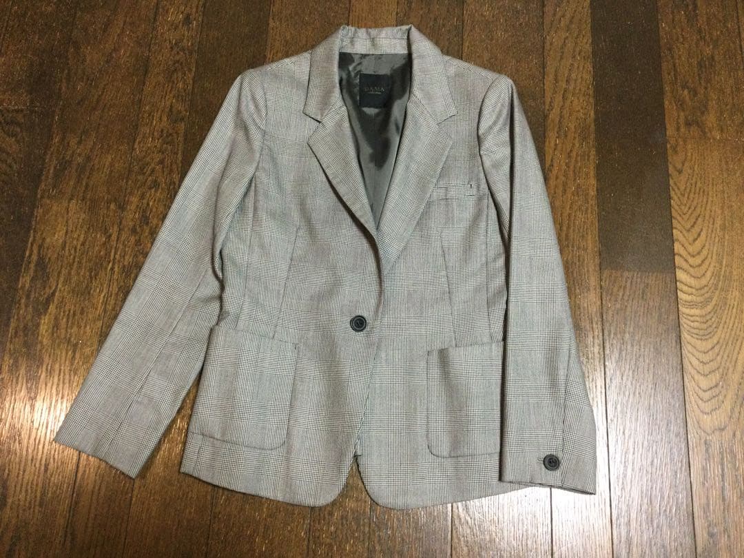 DAMA 「NIKKE」カシミヤグレンチェックシリーズジャケット黒白