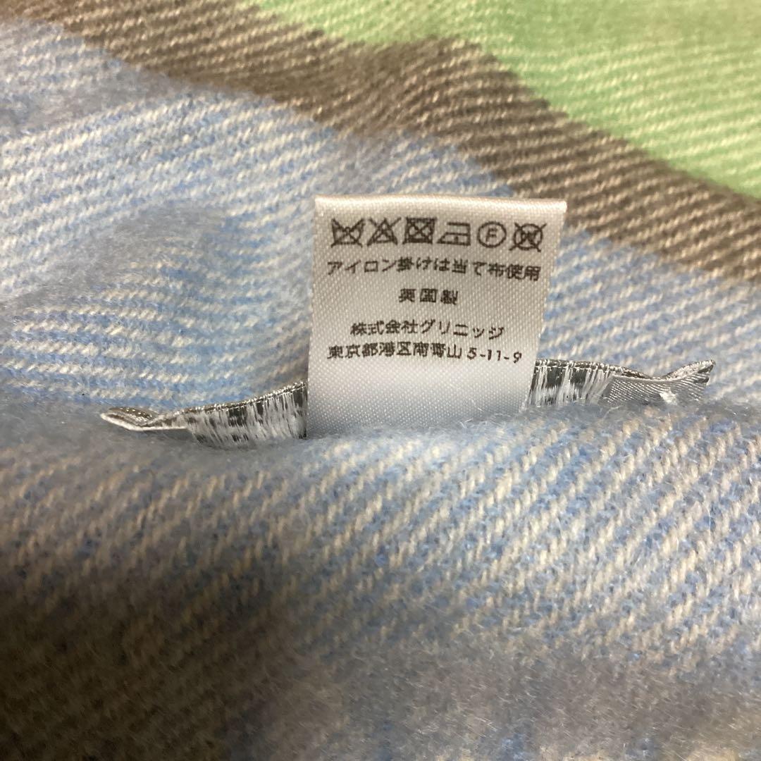 Joshua Ellis 24AW 3カラーブロックチェック　大判ストール