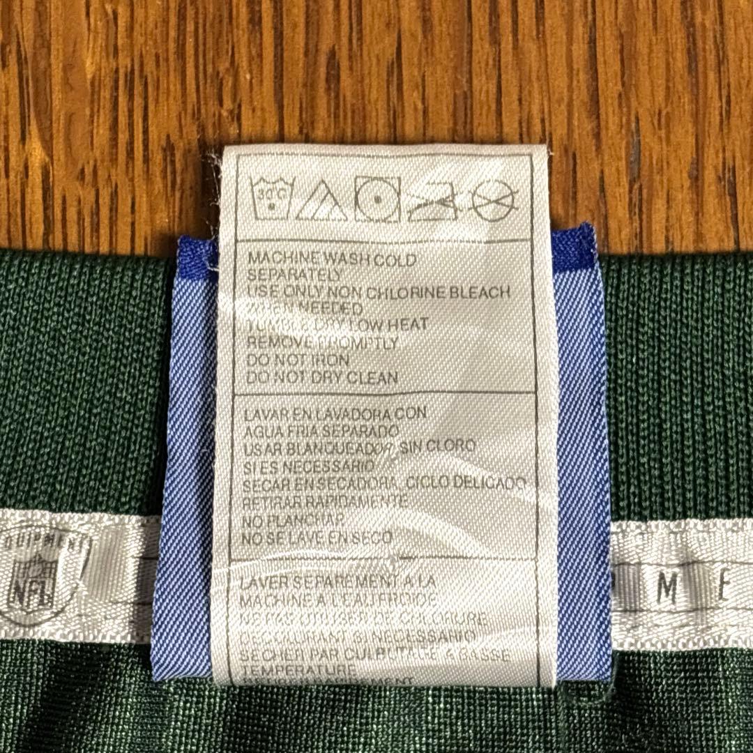 NFL NY JETS半袖ゲームシャツ S グリーン　バックプリント　男女兼用