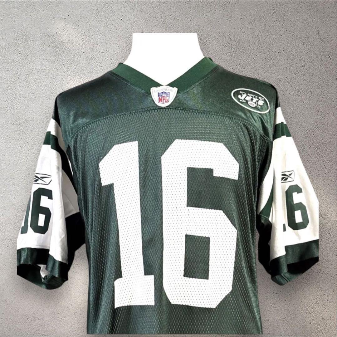 NFL NY JETS半袖ゲームシャツ S グリーン　バックプリント　男女兼用