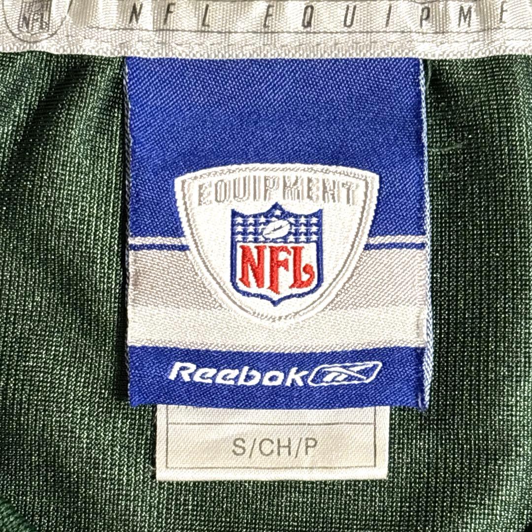 NFL NY JETS半袖ゲームシャツ S グリーン　バックプリント　男女兼用