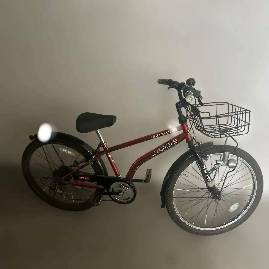 【引き取り限定】3月限定値引き!赤自転車男の子 24インチ サイクルベースあさひ