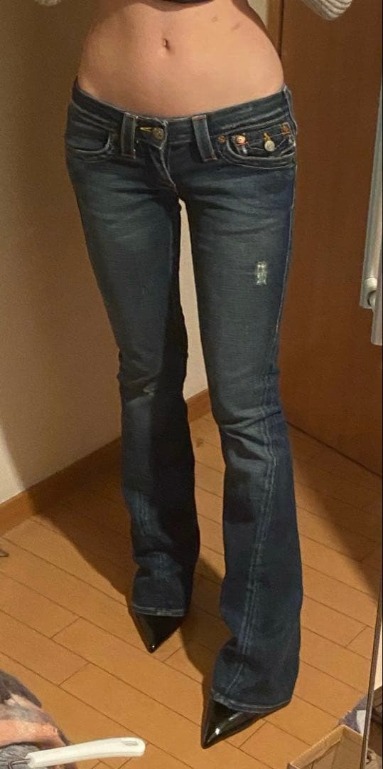 TRUE RELIGION USA製 23 ローライズデニム