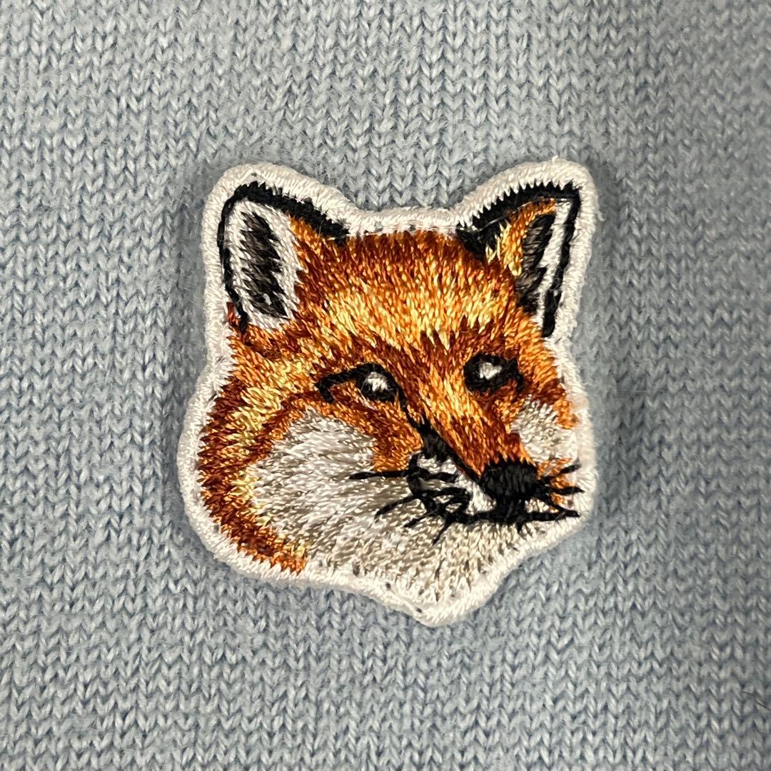 MAISON KITSUNE フォックス カーディガン Sサイズ ライトブルー