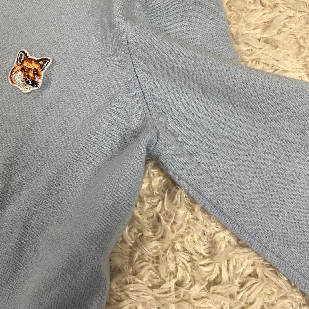 MAISON KITSUNE フォックス カーディガン Sサイズ ライトブルー