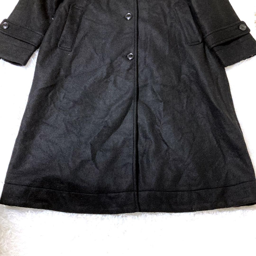 【極美品】サニークラウズ 魔女のケープ付きコート 取り外し可 黒 L ウール