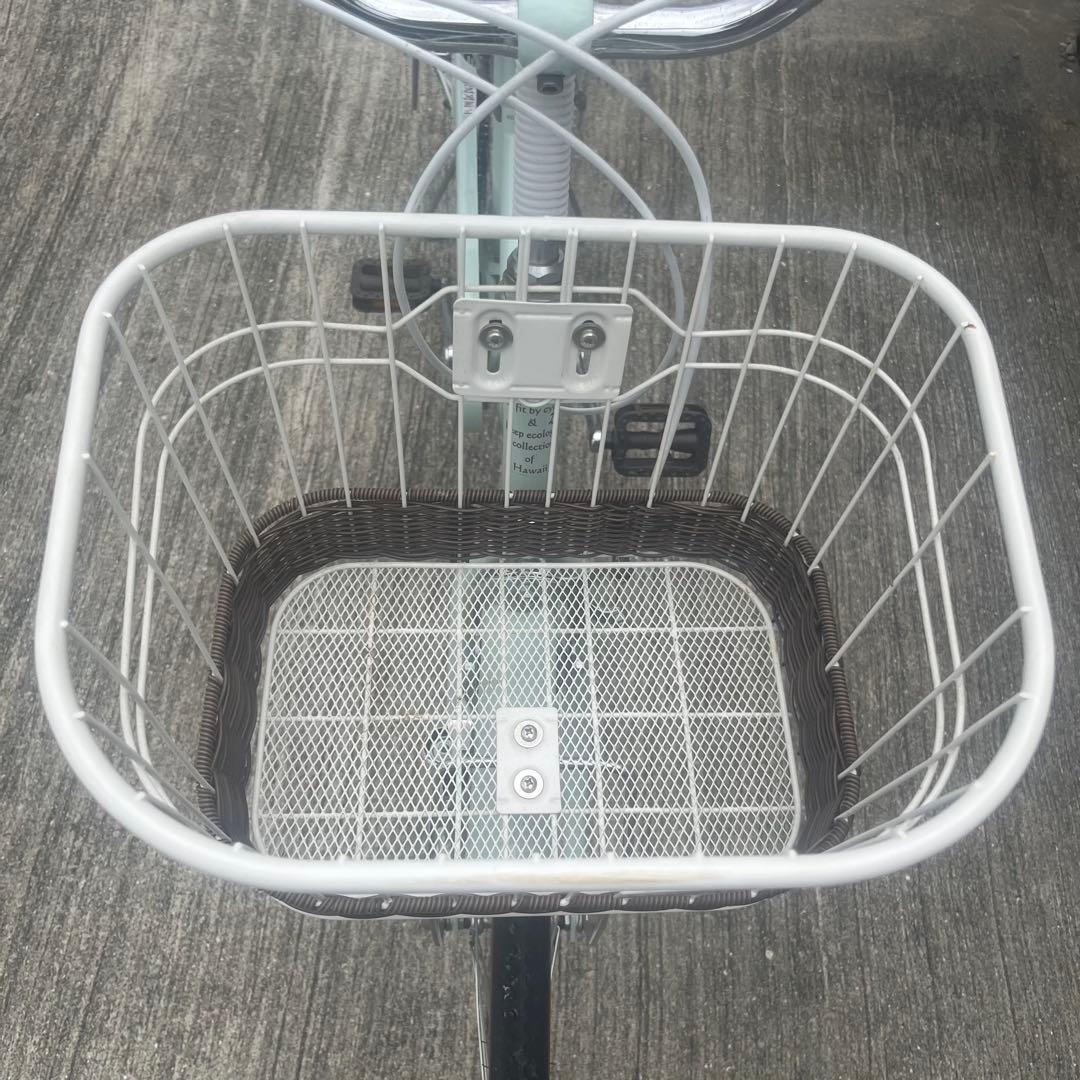 専用ページ 【美品】子供用自転車 26インチ ミントグリーン 前面バスケット