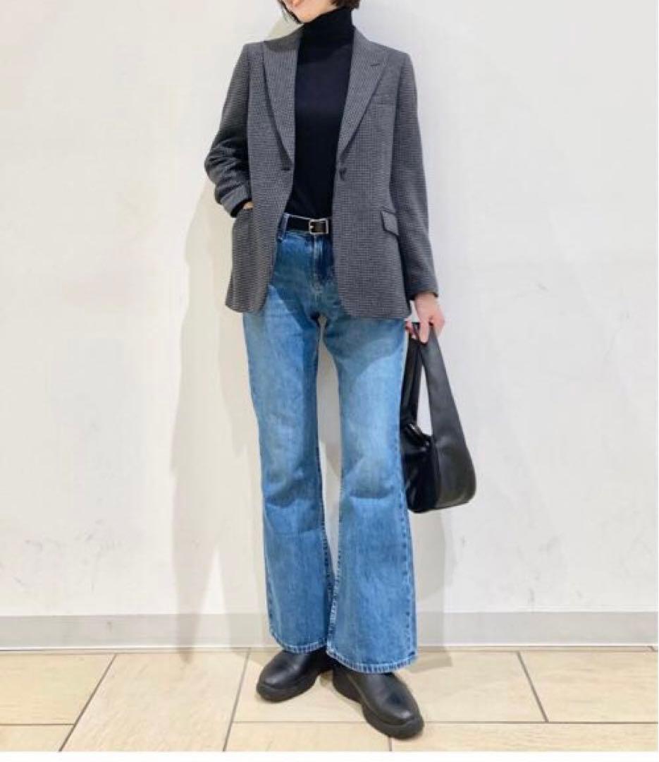 新品未使用　ユニクロ　ツイードテーラードジャケット　L UNIQLO C