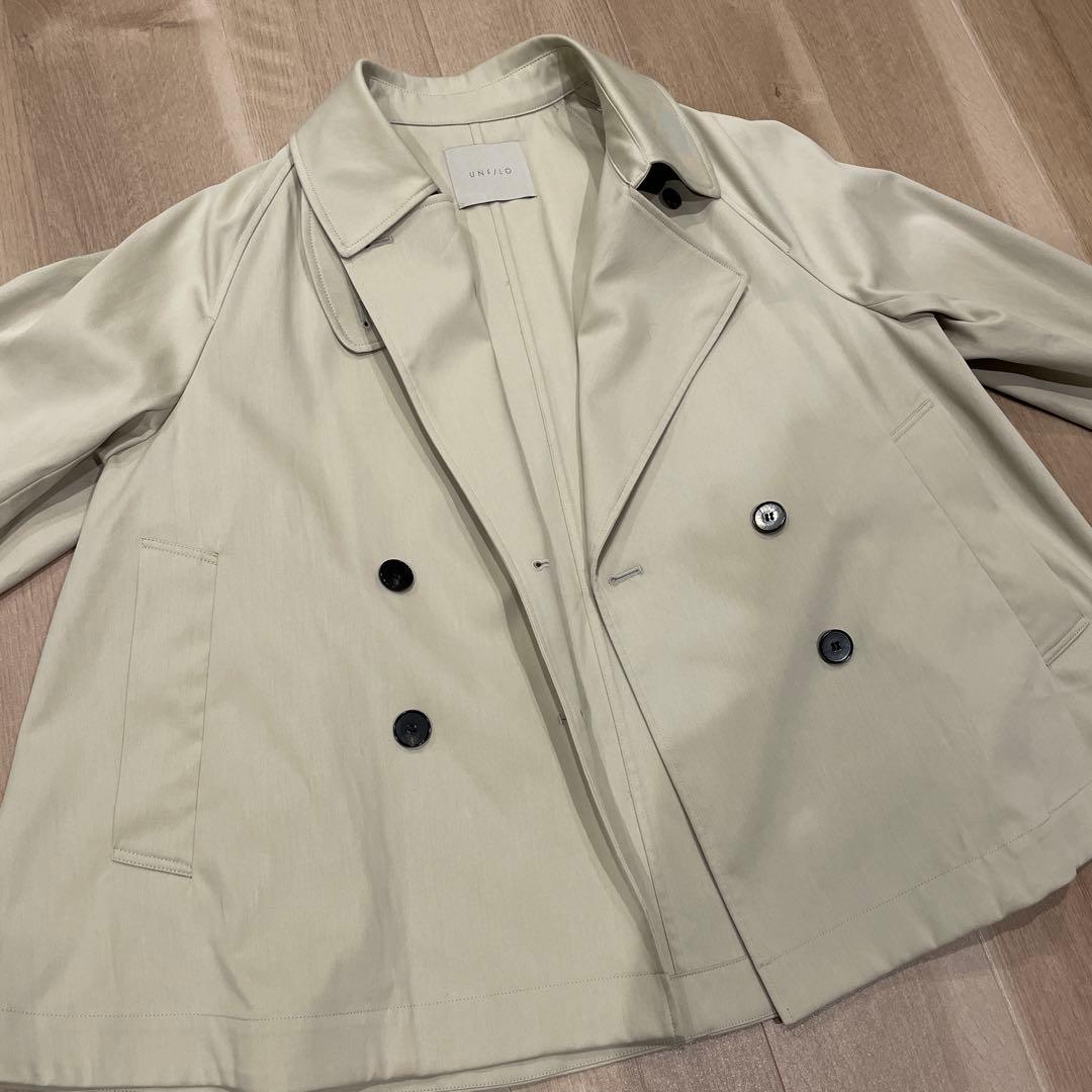 アンフィーロ　ショート　トレンチ　Sサイズ　ベージュ　美品　UNFILO