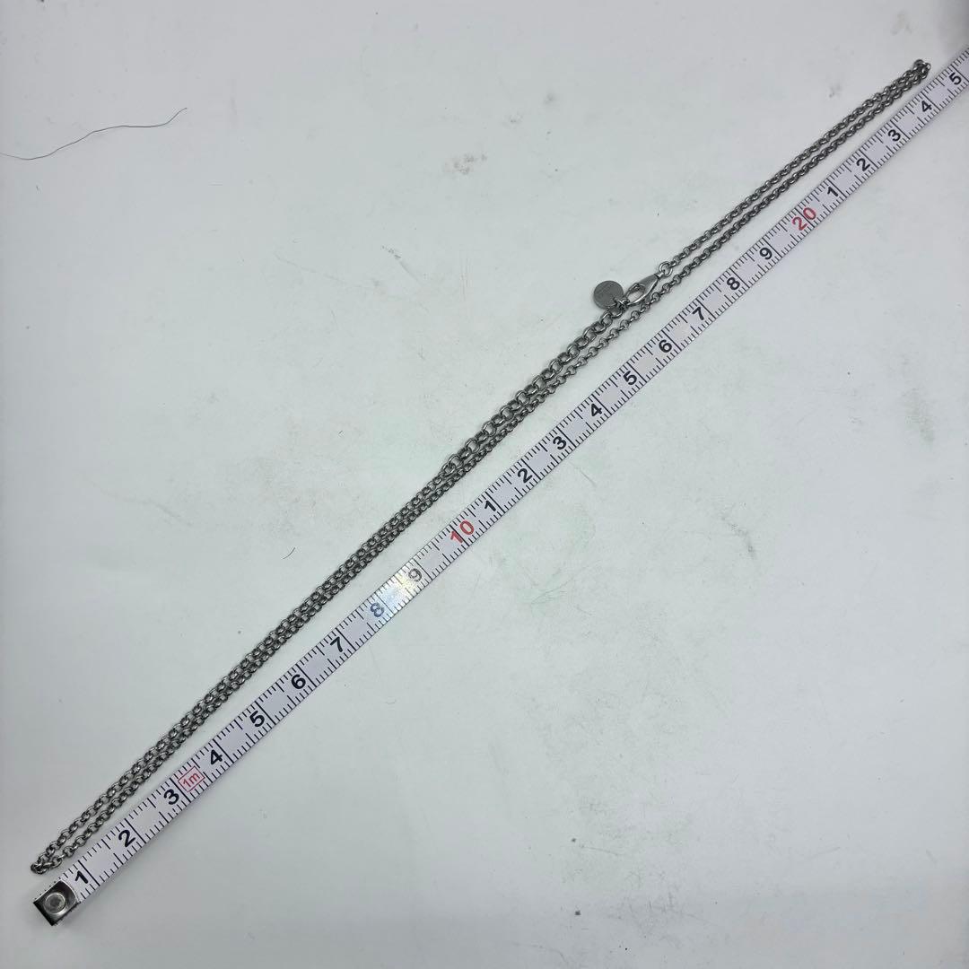 【美品】グッチ　最大50cm　あずきチェーン　ブラック　シルバー925　人気
