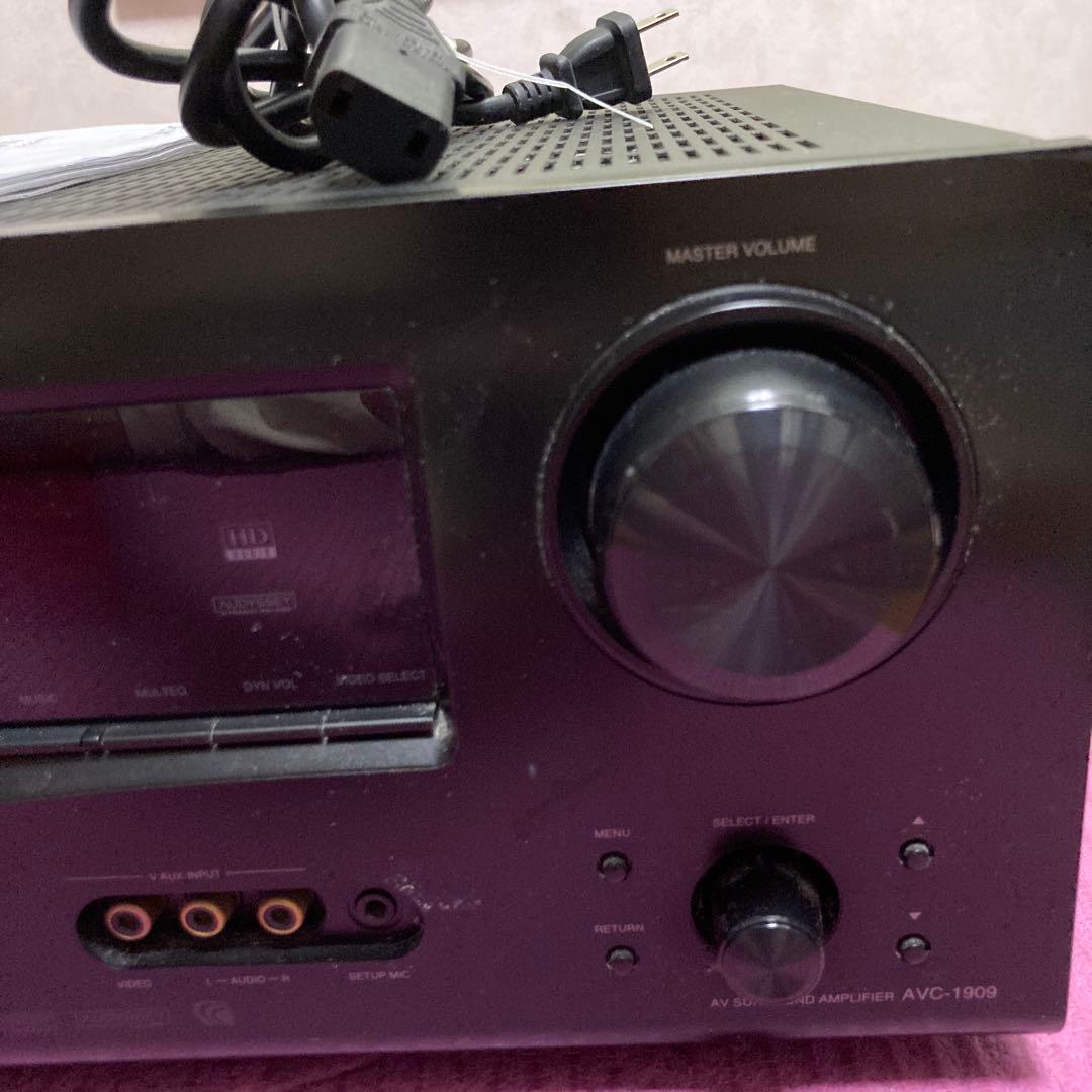【値引・美品】DENON AVC1909 AVアンプ 【リモコン付・電池新品付】