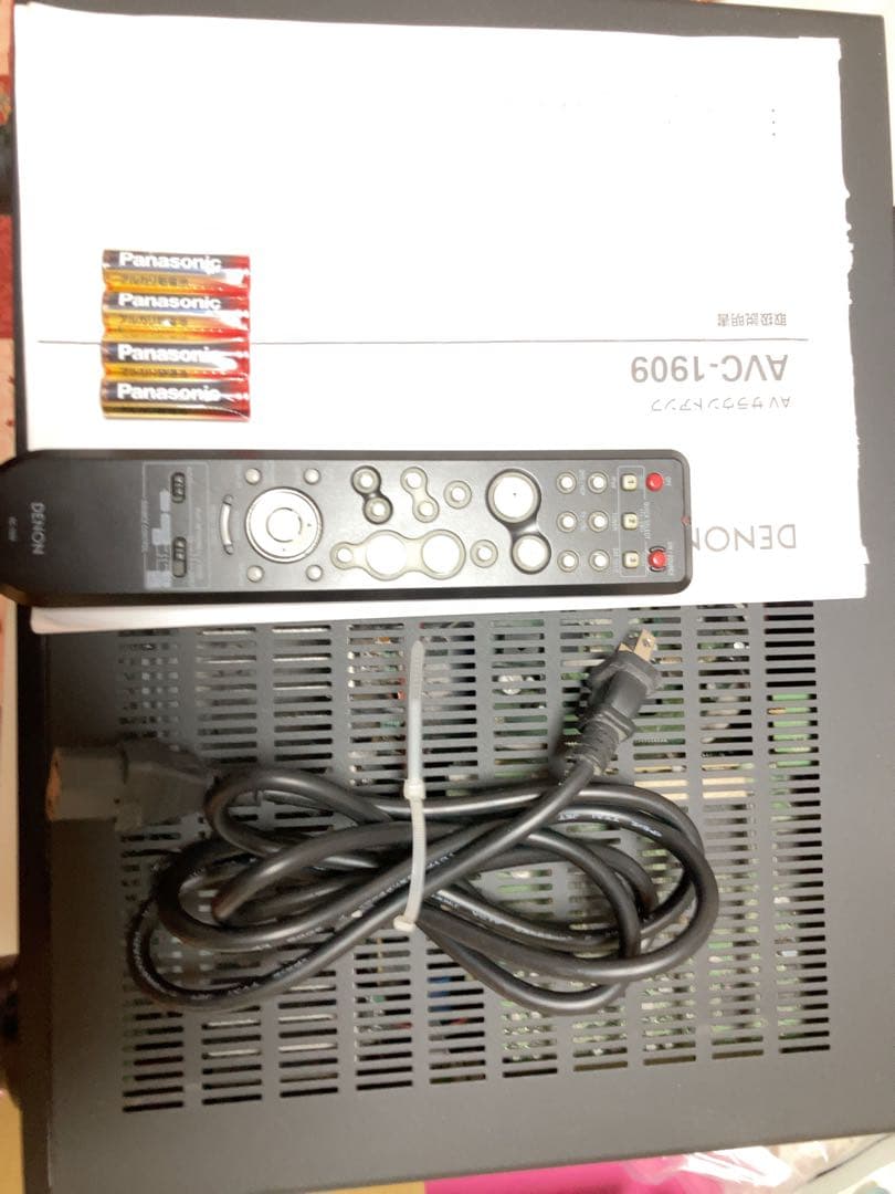 【値引・美品】DENON AVC1909 AVアンプ 【リモコン付・電池新品付】