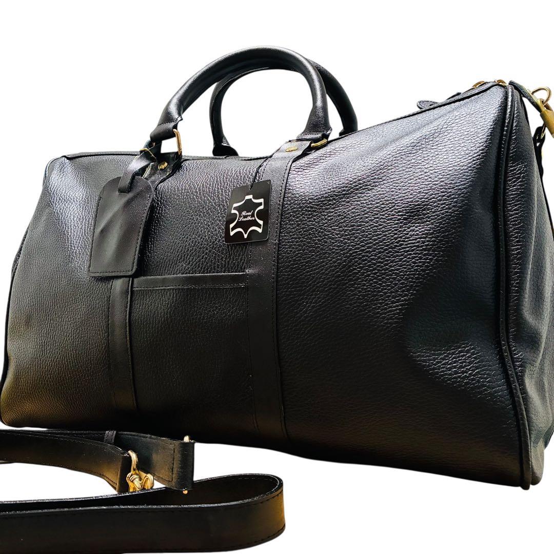 【良品】オール　レザー　ボストンバック　2way ショルダーバッグ 牛革