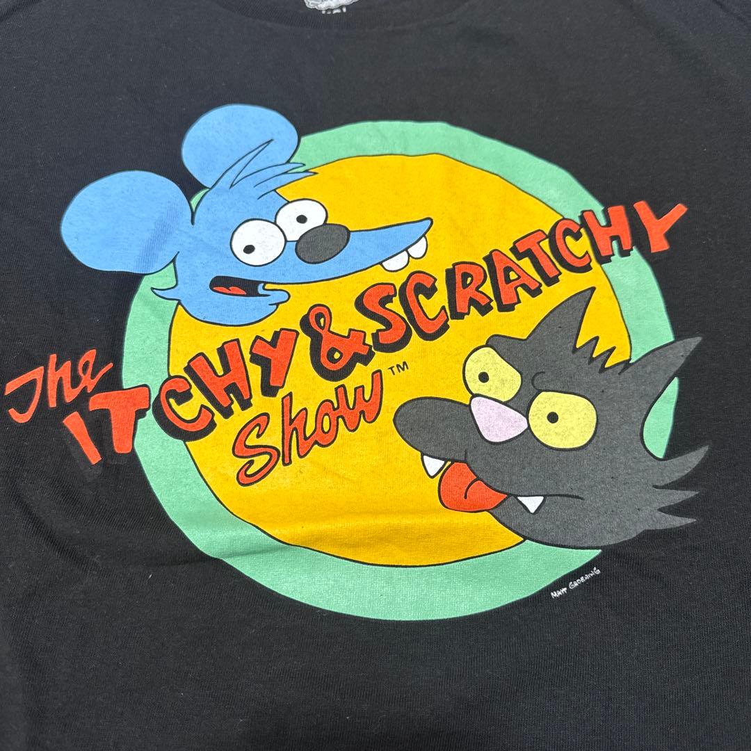 The Simpsons イッチーアンドスクラッチー プリントTシャツ XL