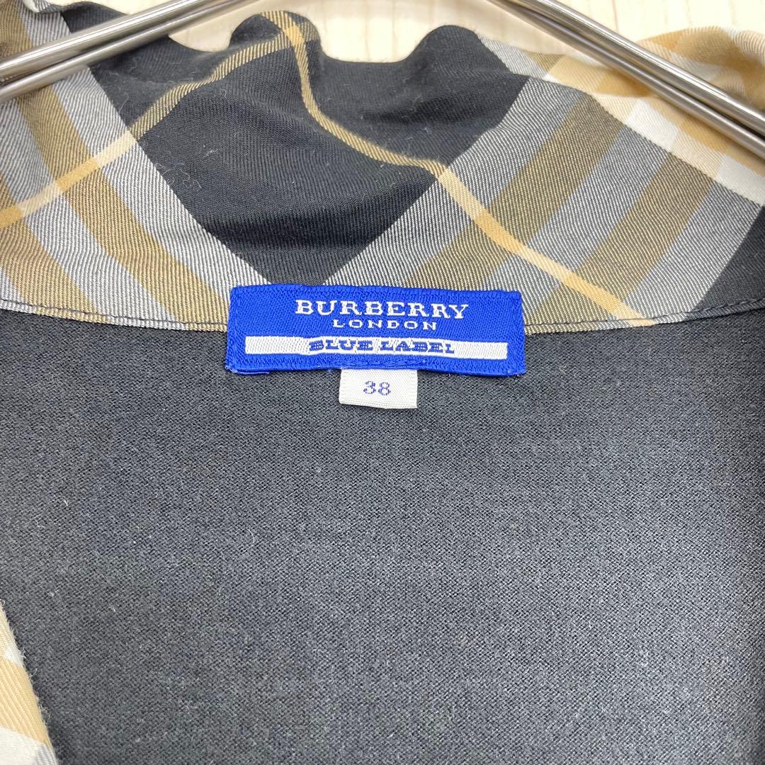 ☆ BURBERRY LONDON チェック ボウタイ パフスリーブ カットソー