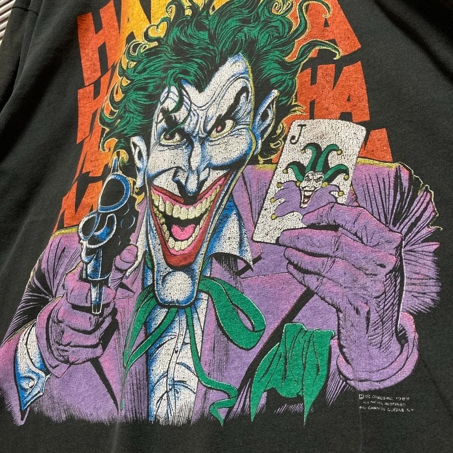 BiWU ムービー Tシャツ 古着 80s USA製 黒 ジョーカー JOKER