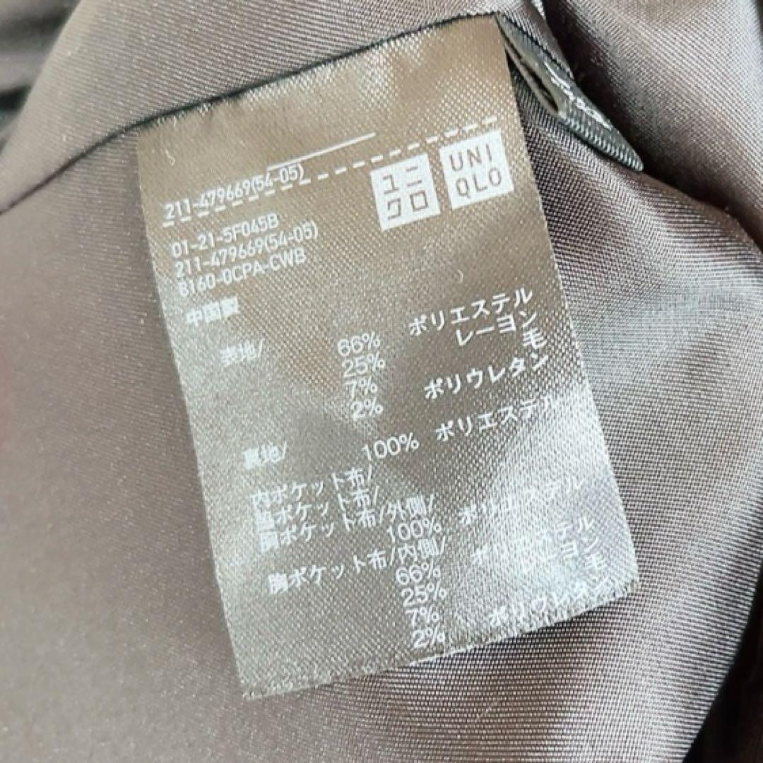 美品25年UNIQLO:C テーラードジャケット ダブルブレスト ブラック L