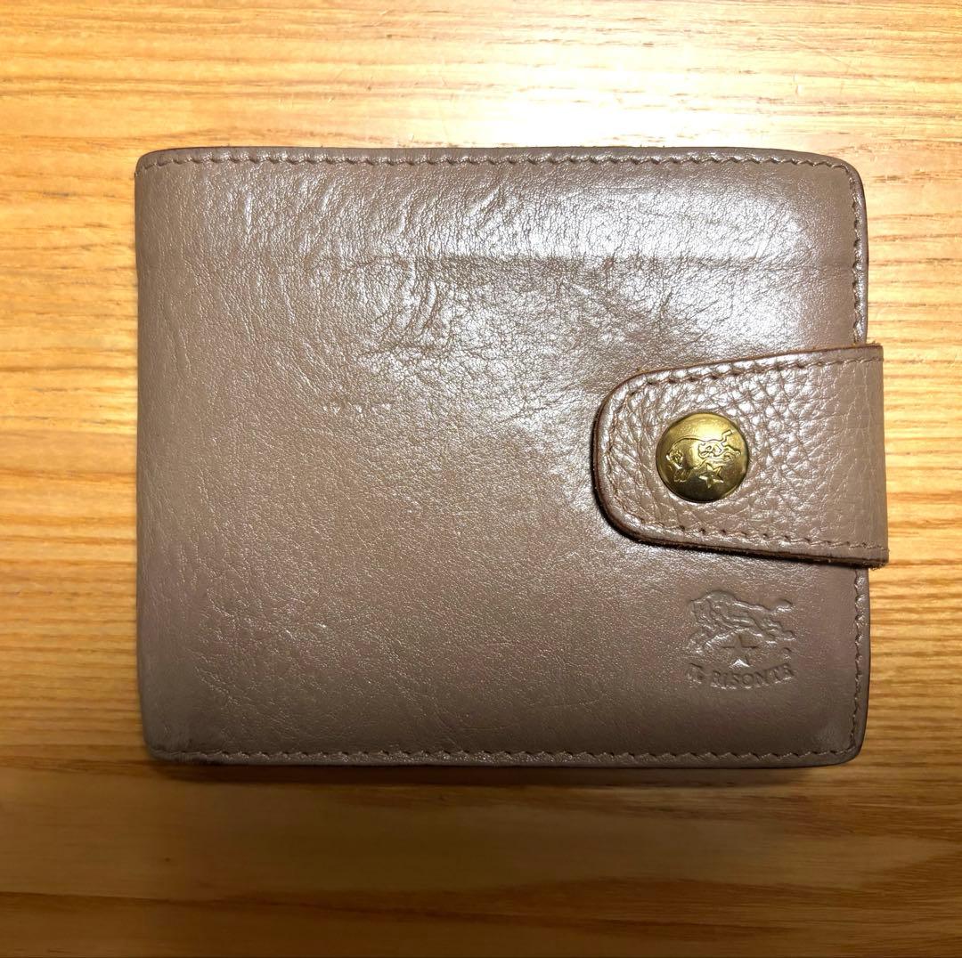 【イルビゾンテ】 二つ折り財布 【グレー】
