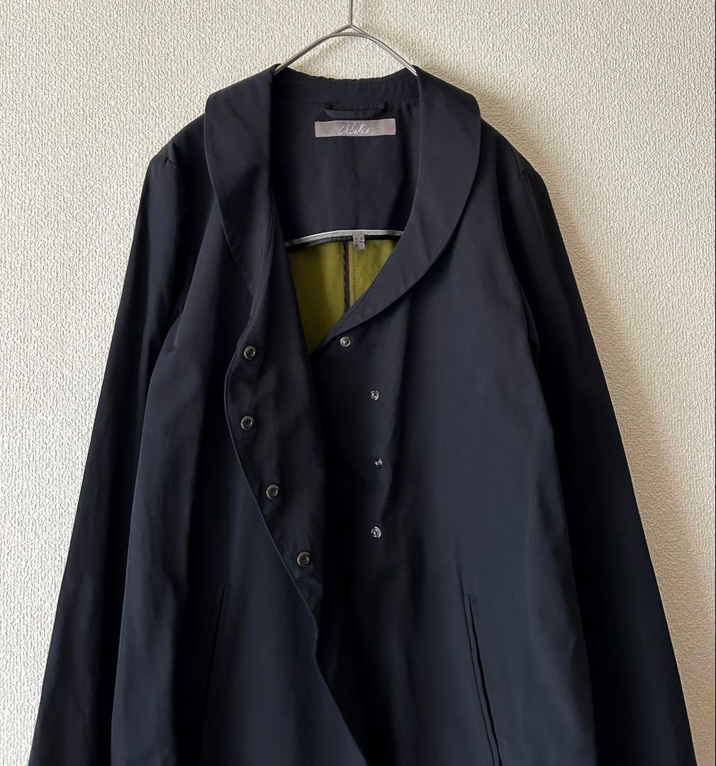 美品✨ URBAHIA フランス製　トレンチコート　丸襟　変形　防水　上質