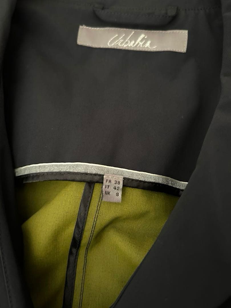 美品✨ URBAHIA フランス製　トレンチコート　丸襟　変形　防水　上質