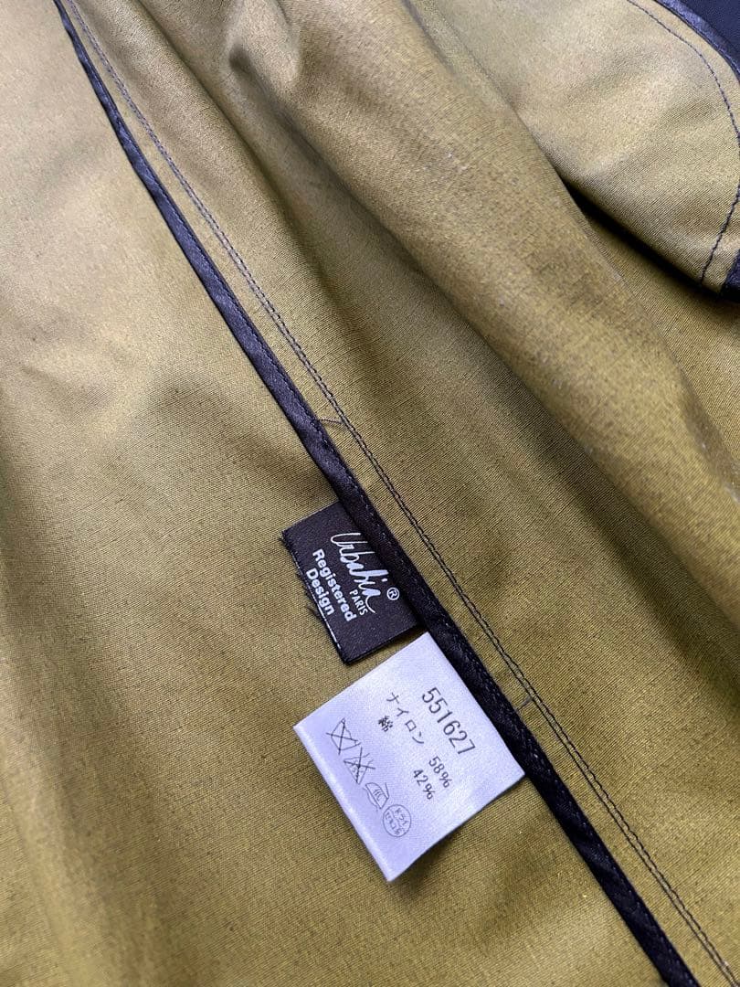 美品✨ URBAHIA フランス製　トレンチコート　丸襟　変形　防水　上質