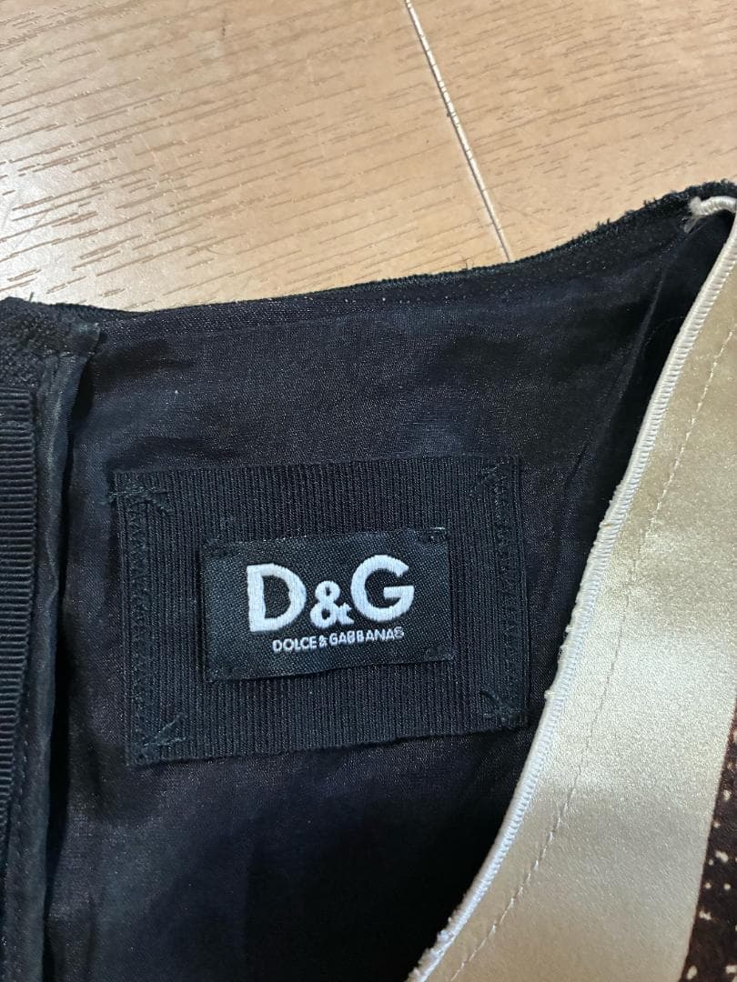 【値下げ】D&G ドルチェ＆ガッバーナ　ジュエリープリント ワンピース 40美品