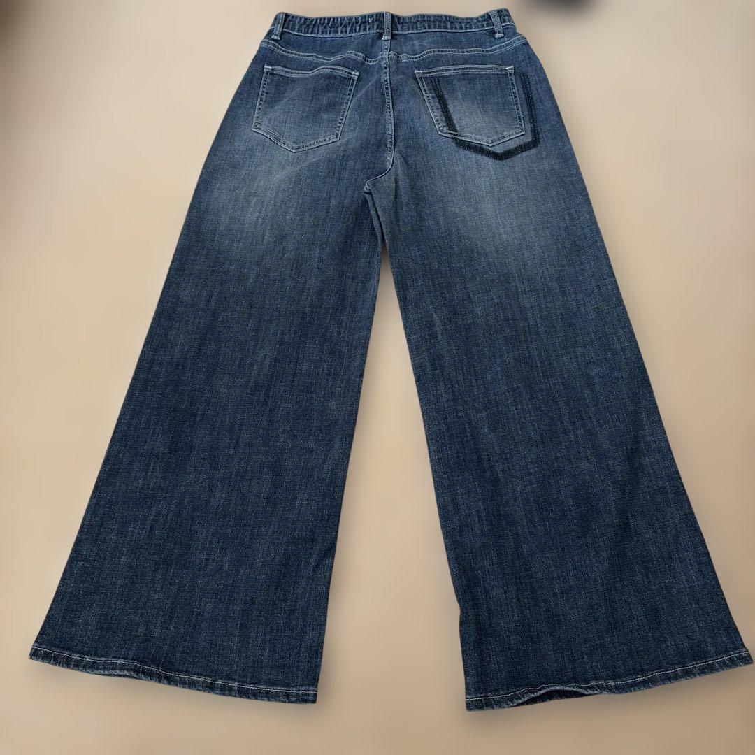 INDIMARK ワイドレッグデニム ダークブルー 新品タグ付き