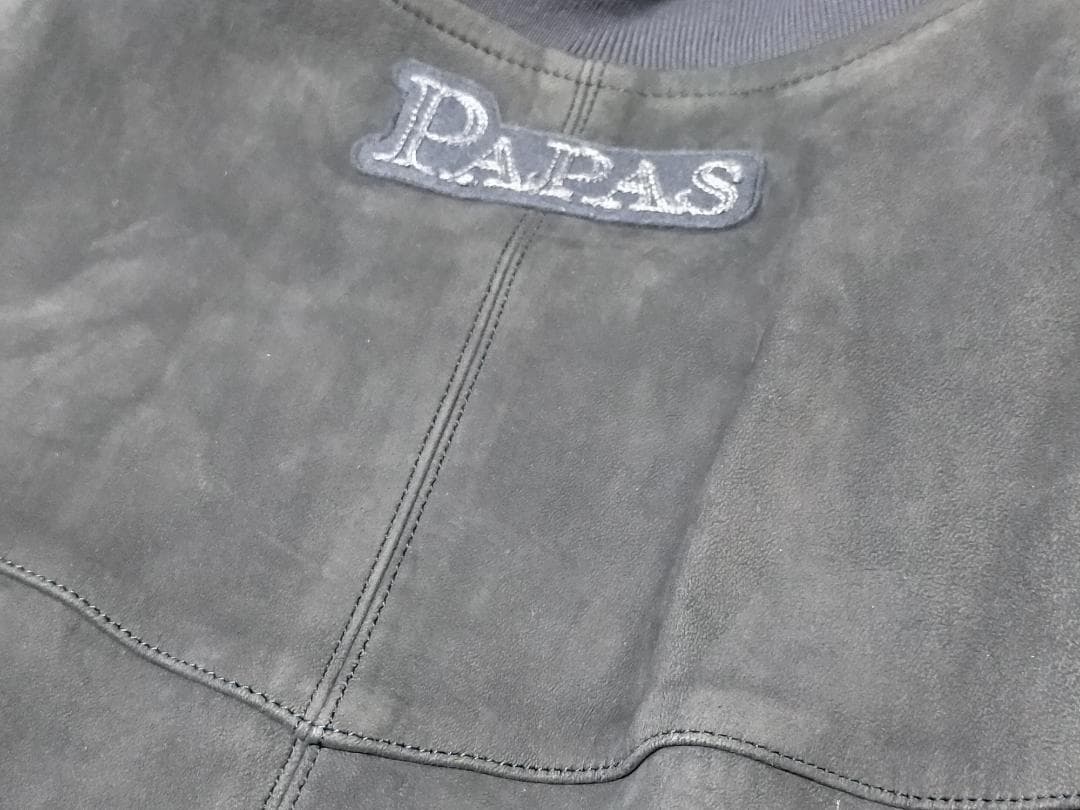 PaPas レザージャンパー ブルゾン 羊皮 メンズ Ｍサイズ