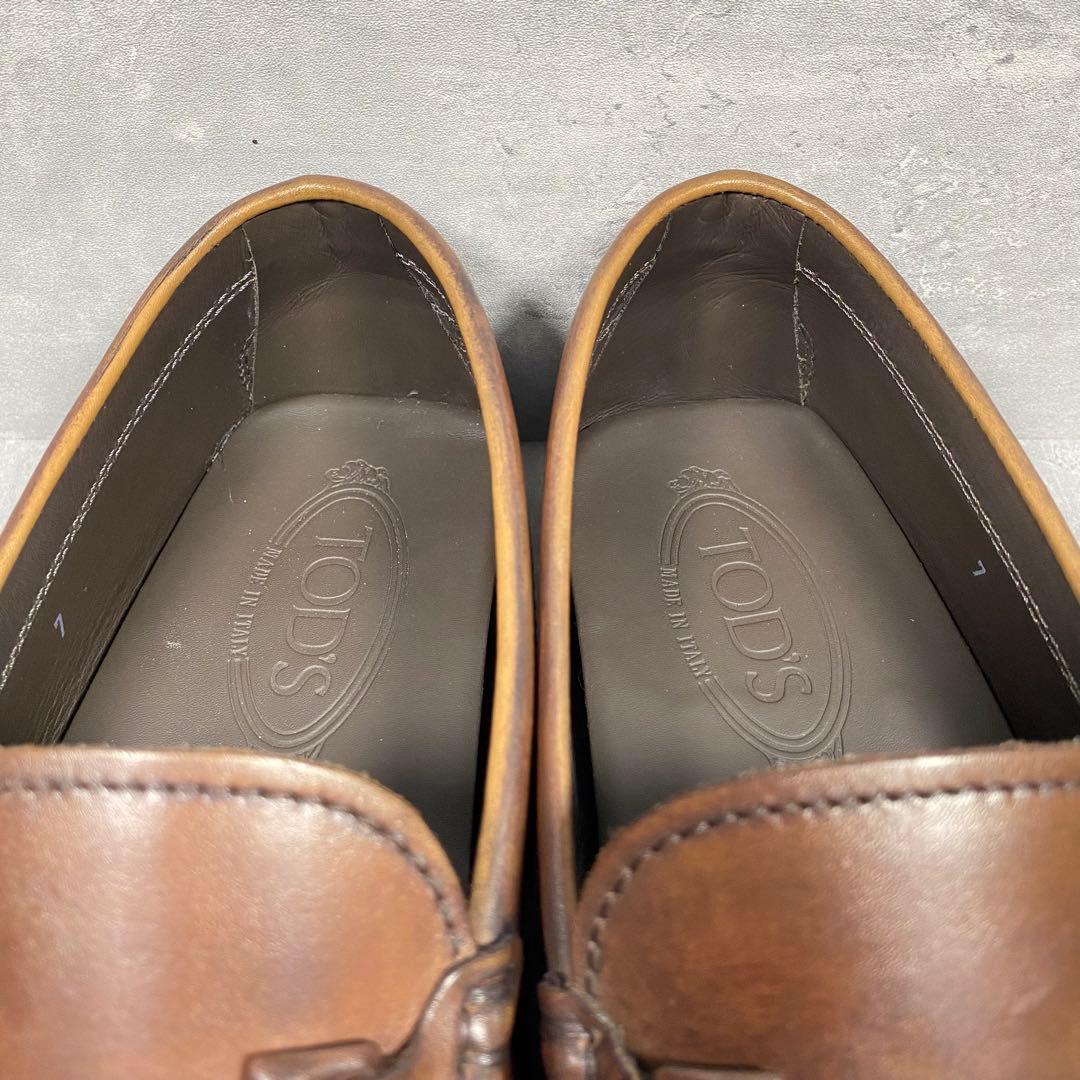 【極美品】TOD'S ゴンミーニ Tビット ドライビングシューズ 26.0cm