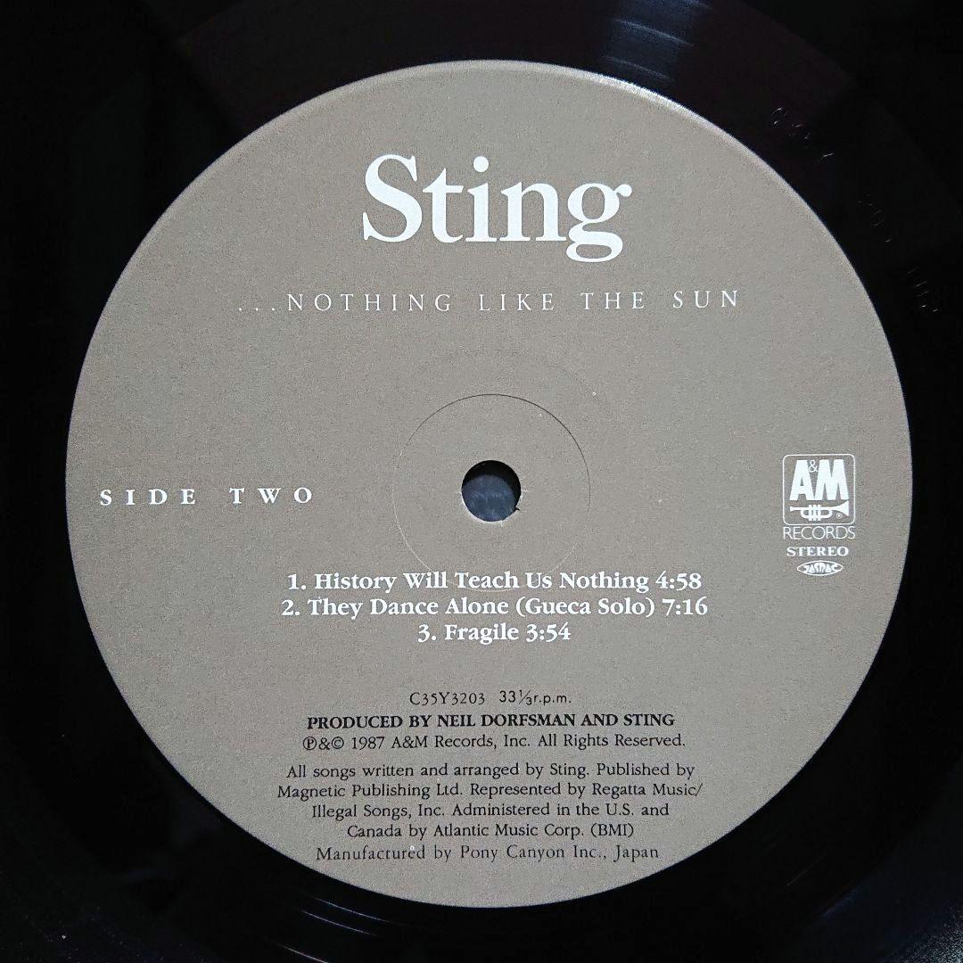 Sting – ...Nothing Like The Sun・1987 LP