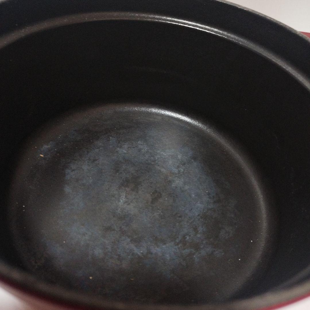 タイムセールLA ＣＯＣＯＴＴＥ 鋳鉄製両手鍋　中古